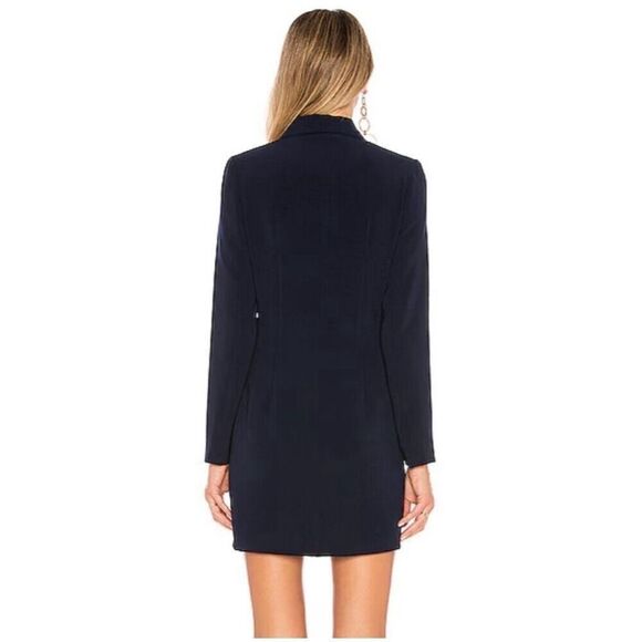 Superdown Madeline Blazer Dress Navy Suiting Mini Double Breasted XXS - Picture 2 of 15